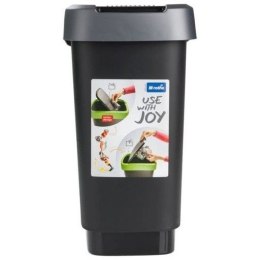 TWIST Kosz na śmieci 10 L - srebrny