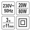 Pistolet do topienia Yato 20/80W