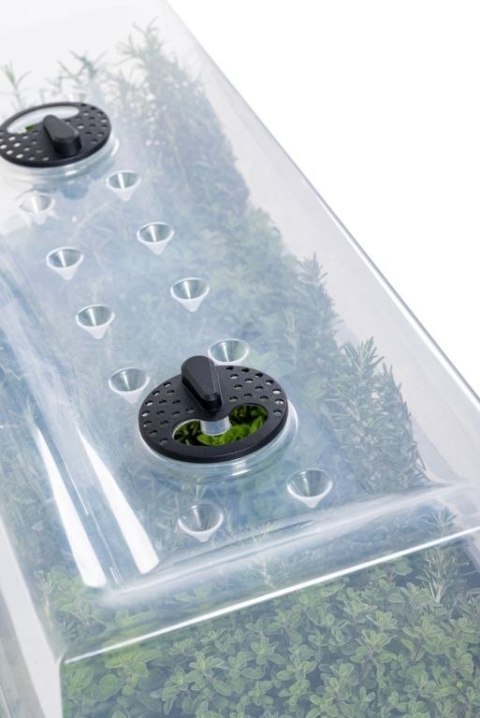 Podwyższona donica plastikowa NIAGARA, jasnoszara