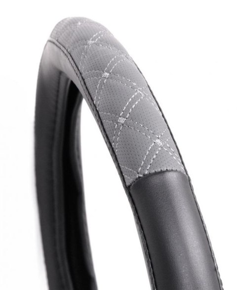 Pokrowiec na kierownicę BLIND - szary / czarny