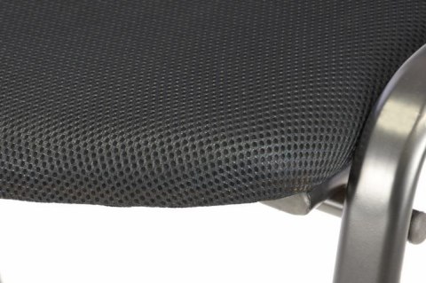 Zestaw wieżowych krzesła konferencyjne 2 sztuk - czarny