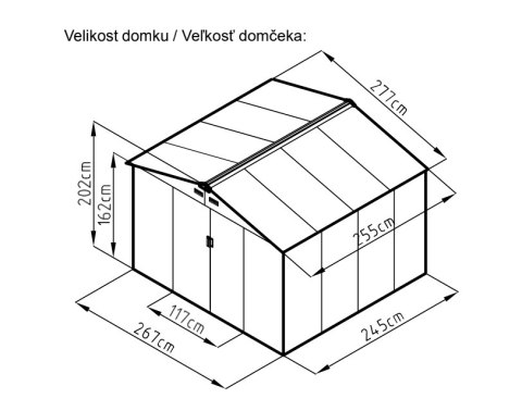Archer Zielony domek narzędziowy, D