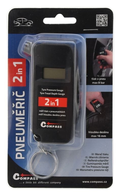 Cyfrowy miernik opon, 2w1