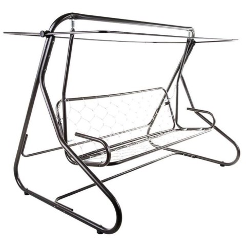 Huśtawka ogrodowa rozkładana do leżanki, 3-osob, 220×157cm