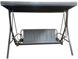 MADRID huśtawka ogrodowa metalowa, szara