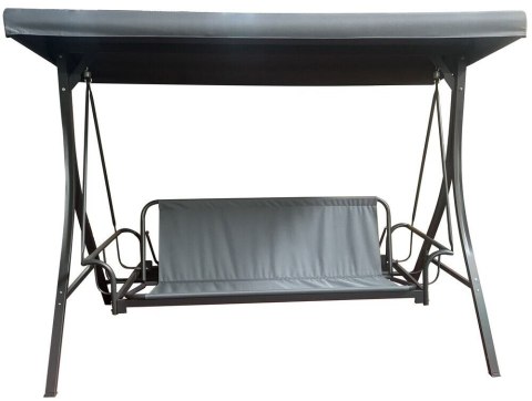 MADRID huśtawka ogrodowa metalowa, szara