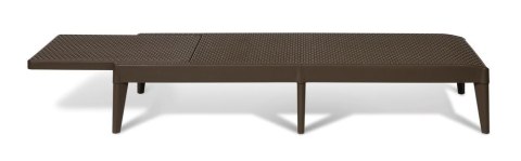 NUMANA, Leżak ogrodowy plastikowy brązowy