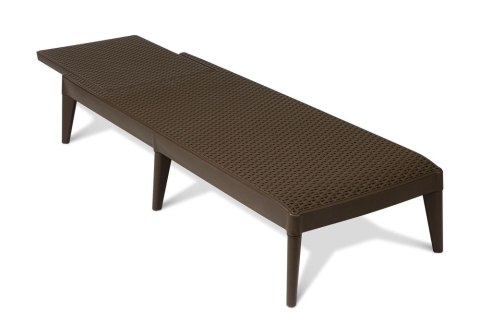 NUMANA, Leżak ogrodowy plastikowy brązowy