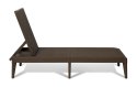 NUMANA, Leżak ogrodowy plastikowy brązowy