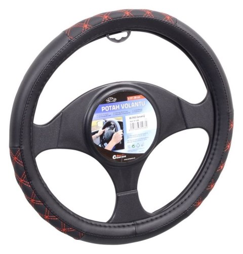 Pokrowiec na kierownicę BLIND - czerwony / czarny