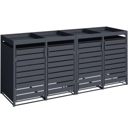 STILISTA OSŁONA ŚMIETNIKOWA ANTRACYT OBU. NA CZTERY KOSZE