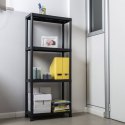 UNIVERSAL Regał plastikowy PRO 63 - 4, czarny