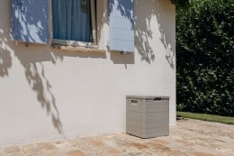 WOODYS Plastikowa skrzynia do ogrodu 90l jasno szara