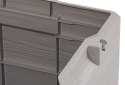 WOODYS Plastikowa skrzynia do ogrodu 90l jasno szara