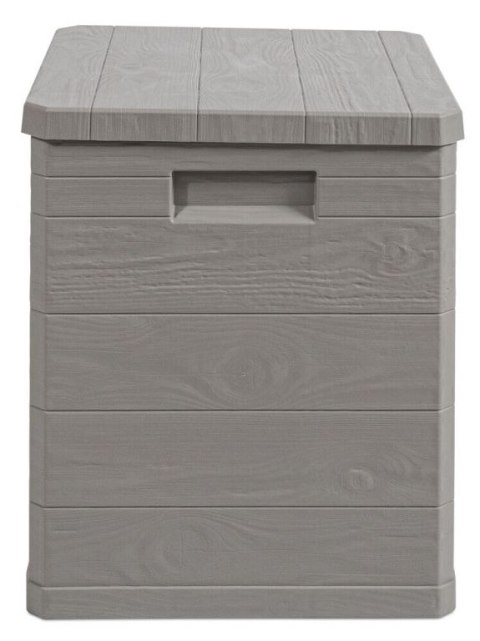 WOODYS Plastikowa skrzynia do ogrodu 90l jasno szara
