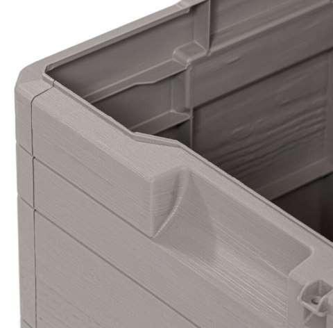 WOODYS Plastikowa skrzynia do ogrodu 90l jasno szara