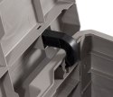 WOODYS Plastikowa skrzynia do ogrodu 90l jasno szara