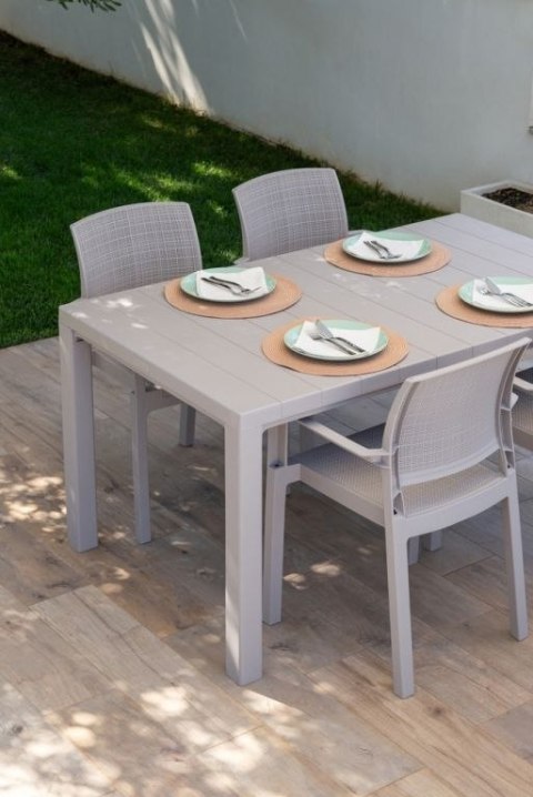 DAVIDE stół plastikowy, szary