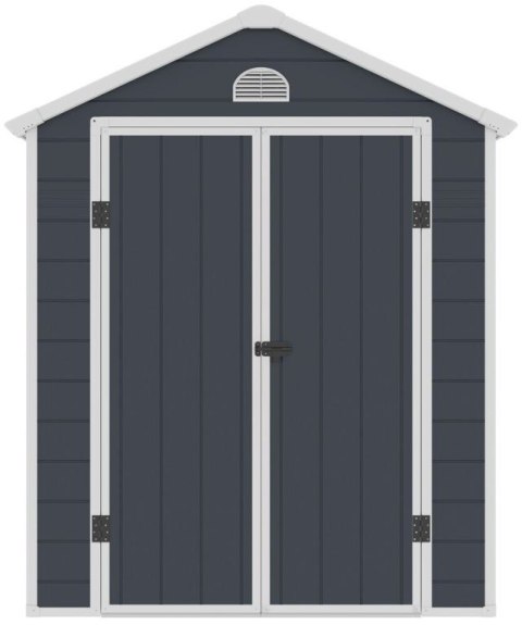 Domek narzędziowy AVE E, 226 x 280 x 190 cm, ciemnoszary