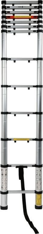 Drabina teleskopowa 13 stopni 3,8 m, nośność 150 kg