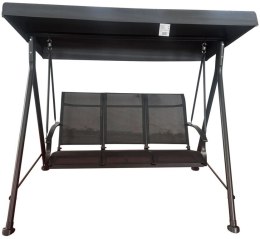 HOLLYWOOD II Huśtawka ogrodowa, metalowa, szara