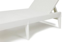 NUMANA, Leżak ogrodowy plastikowy, biały