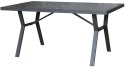 SIBIU Stół aluminiowy 140 x 80 cm, grafitowy