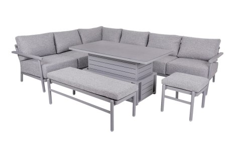 TAMPA Luksusowy zestaw mebli ogrodowych, grafit