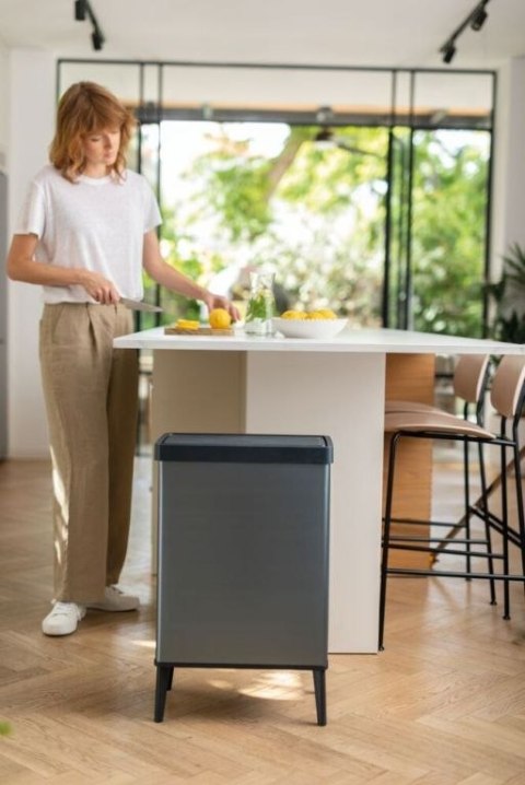 Verto high Kosz na śmieci, szary, 54 l