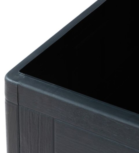 WOOD plastikowa skrzynia ogrodowa 420 L, grafitowa