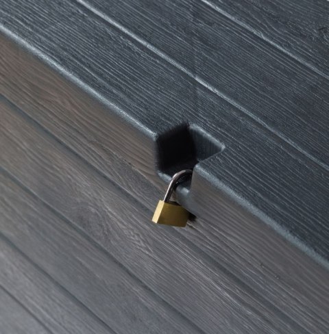 WOOD plastikowa skrzynia ogrodowa 420 L, grafitowa