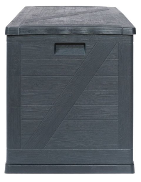 WOOD plastikowa skrzynia ogrodowa 420 L, grafitowa