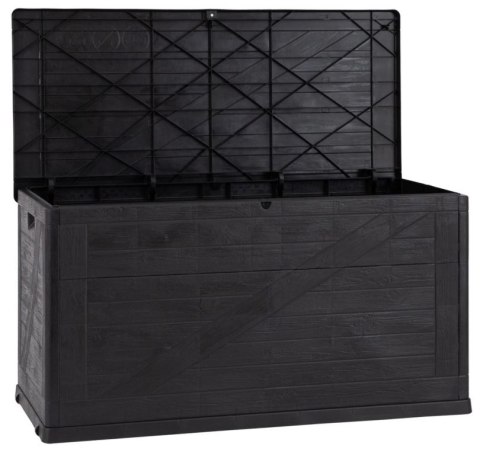 WOOD plastikowa skrzynia ogrodowa 420 L, grafitowa