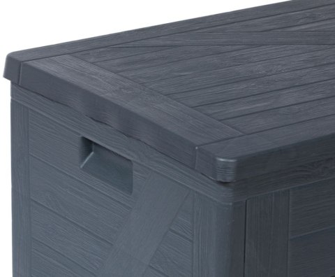 WOOD plastikowa skrzynia ogrodowa 420 L, grafitowa