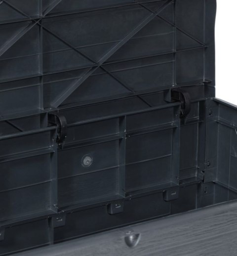 WOOD plastikowa skrzynia ogrodowa 420 L, grafitowa