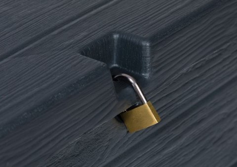 WOOD plastikowa skrzynia ogrodowa 420 L, grafitowa