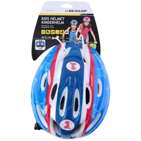 KASK ROWEROWY DZIECIĘCY REGULOWANY DUNLOP R.(48-52CM) BLUE