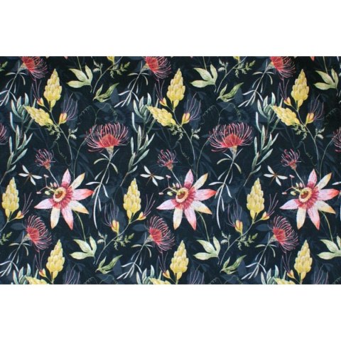 LEŻAK DREWNIANY CLASSIC DARK FLOWERS