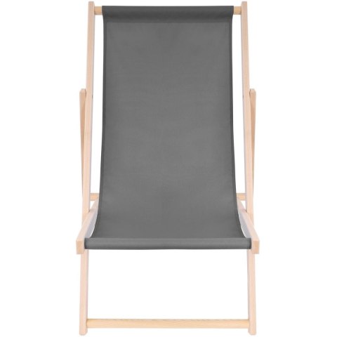 LEŻAK DREWNIANY CLASSIC SZARY