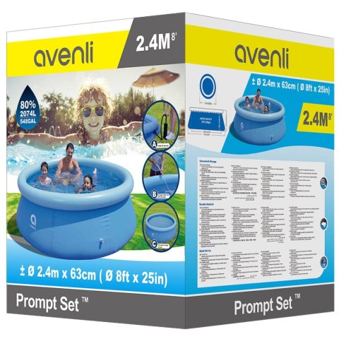 BASEN ROZPOROWY Z DMUCHANYM KOŁNIERZEM 240X63CM 17792