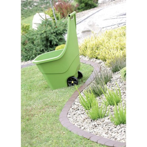 OBRZEŻE PALISADA OGRODOWA PŁASKA KOSTKA 3,8M BRĄZ