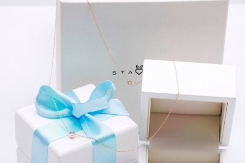 Złoty naszyjnik NRD4750 - Diament