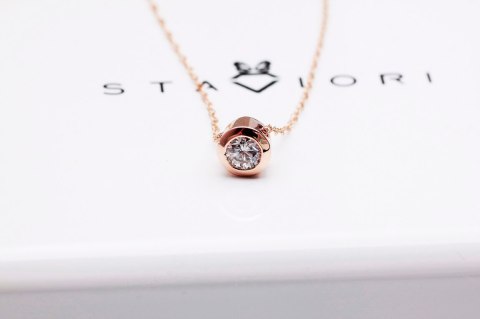 Złoty naszyjnik NRD4750 - Diament