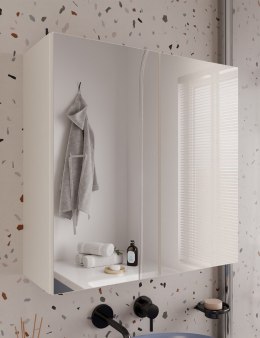 Szafka Łazienkowa Wisząca Z Lustrem Nad Umywalkę POLA 2DL 2 Drzwi KASZMIR