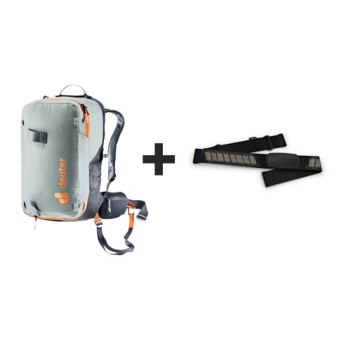 DEUTER Alproof Lite 22L - Plecak lawinowy z czujnikiem Garmin HRM Dual, tin/black