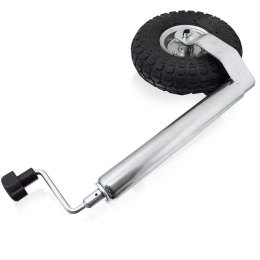 Koło podporowe do przyczepy pneumatyczne Bituxx o udźwigu 136kg z regulacją