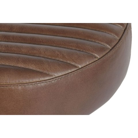 Taboret Home ESPRIT Brązowy Czarny Skóra Żelazo