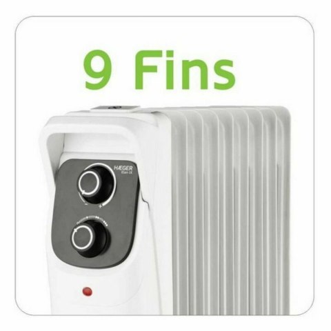 Grzejnik olejowy (9 żeberek) Haeger OH-009.006A Biały 2000 W