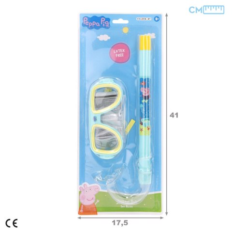 Dziecięce gogle nurkowe z rurką Peppa Pig (12 Sztuk)