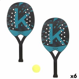 Plażowe łopatki z piłką Aktive 22 X 47 X 3 CM (6 Sztuk)